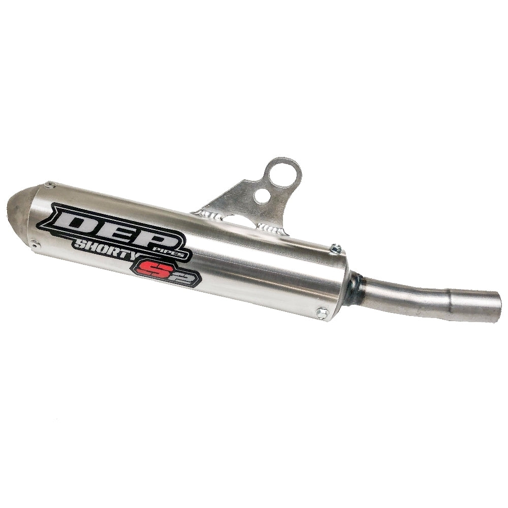 DEP Pipes Gas Gas Silver 2 Stroke Trax Shorty Silencer - MC 125 2021-2022 (Must Use DEP Chamber)