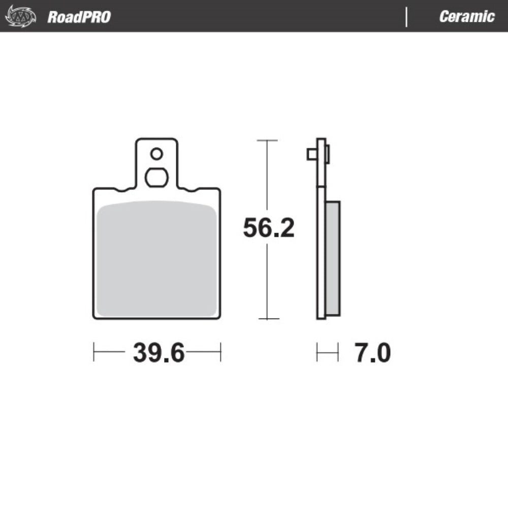 Moto-Master Aprilia Ceramic Left Front Brake Pads - Tuareg 50 1985-On
