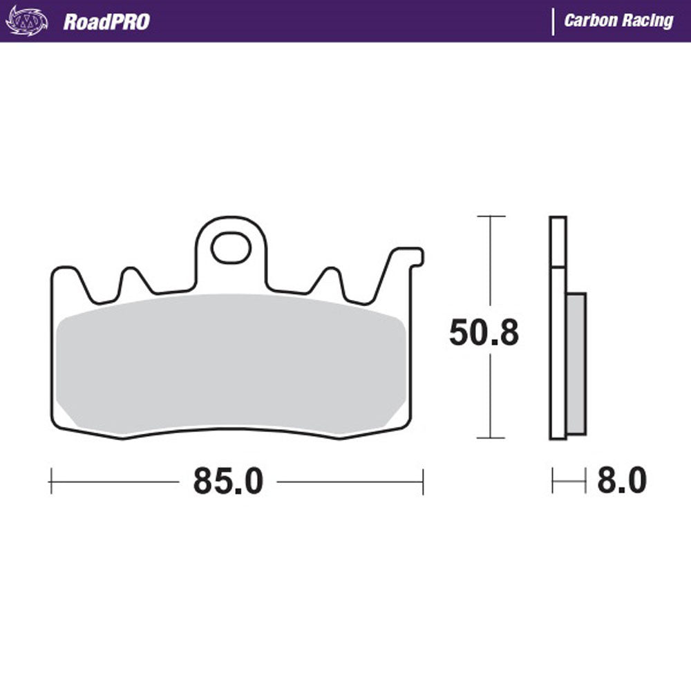 Moto-Master Indian Sintered Left Front Brake Pads - Challenger 1800 2020-On