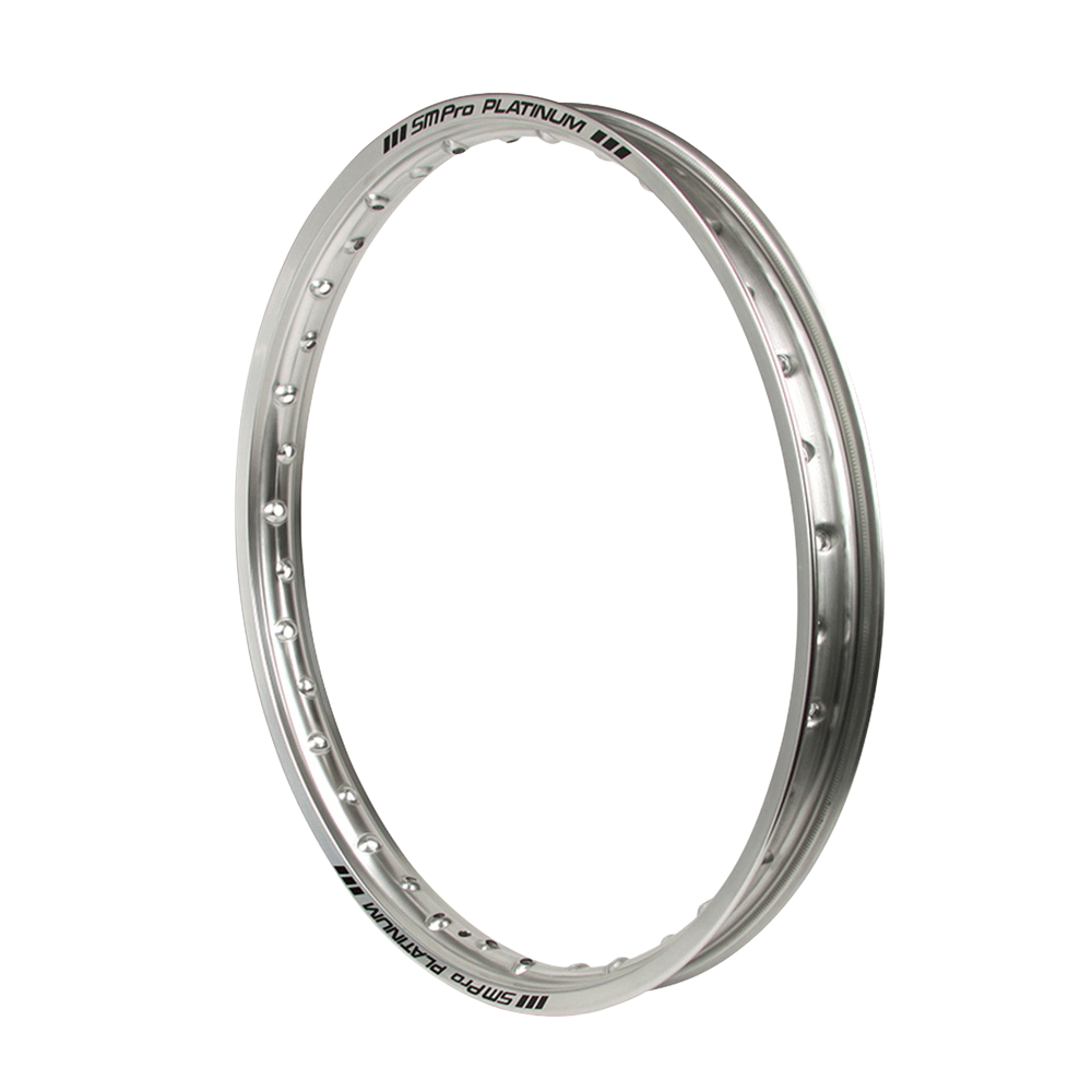 SM Pro Platinum Honda Silver Front Rim - CR 125-250-500 1995-2007 (21x1.60)