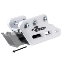Rtech Kawasaki White/Black Monoblock Worx Chain Guide KLX 450 R 2013-2023