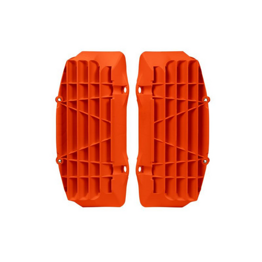 Rtech KTM Neon Orange Oversized Radiator Louvres 125 EXC 2017-2019