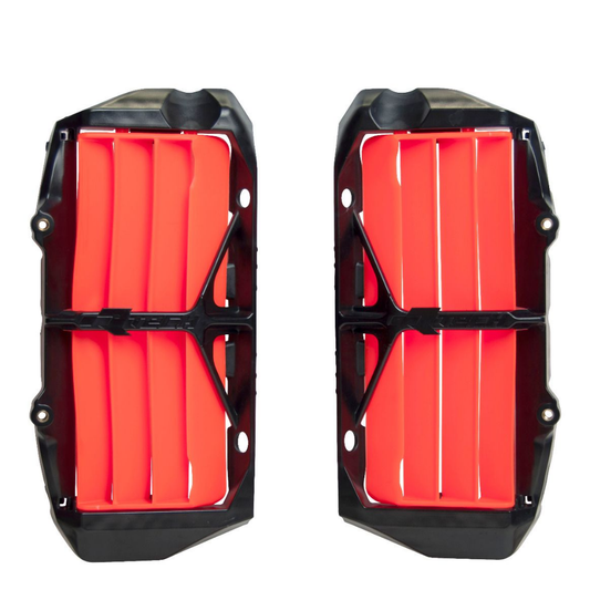 Rtech KTM Neon Orange Oversized Radiator Louvres 125 SX 2019-2024