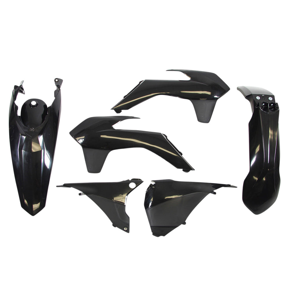 Rtech KTM Black Plastic Kit 125 EXC 2015-2016