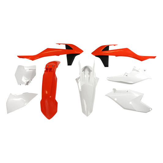Rtech KTM Orange/White Plastic Kit 250 SX-F Factory Edition 2016-2017