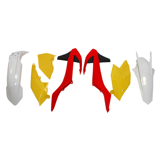 Rtech KTM Vintage Red/Yellow/White Plastic Kit 250 SX-F Factory Edition 2016-2017