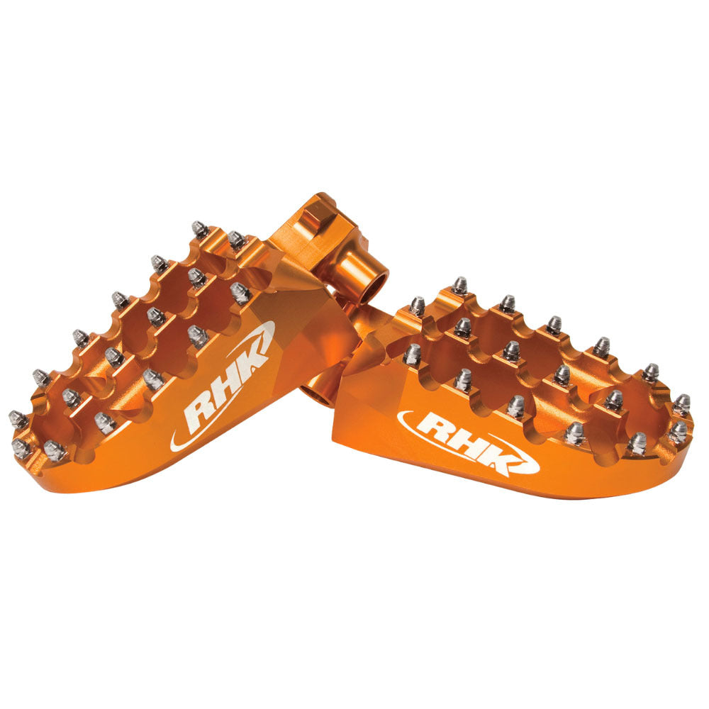 RHK Husqvarna Orange Pursuit Footpegs FE 250 2017-2022