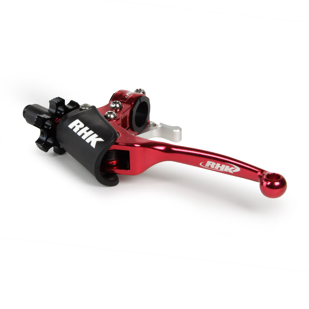 RHK Honda Red Quantum Flex Clutch Lever Honda Universal Clutch Lever (With Hot Start)
