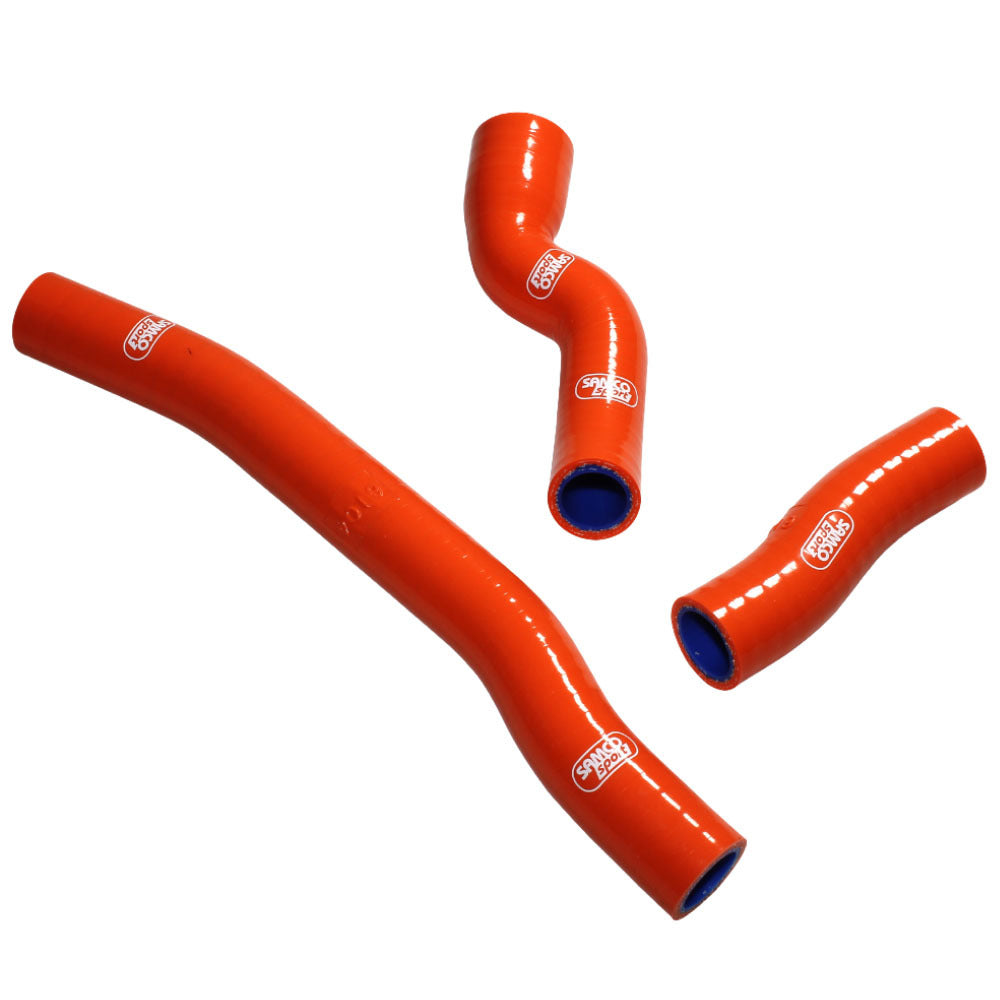 Samco Sport KTM Orange Off Road Radiator Hose Kit - 250 EXC TPI Thermostat Bypass 2020 (KTM-114)