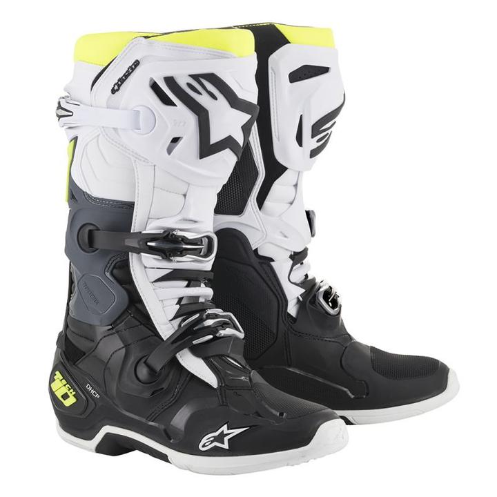 Alpinestars Tech 10 Black White Yellow 2021