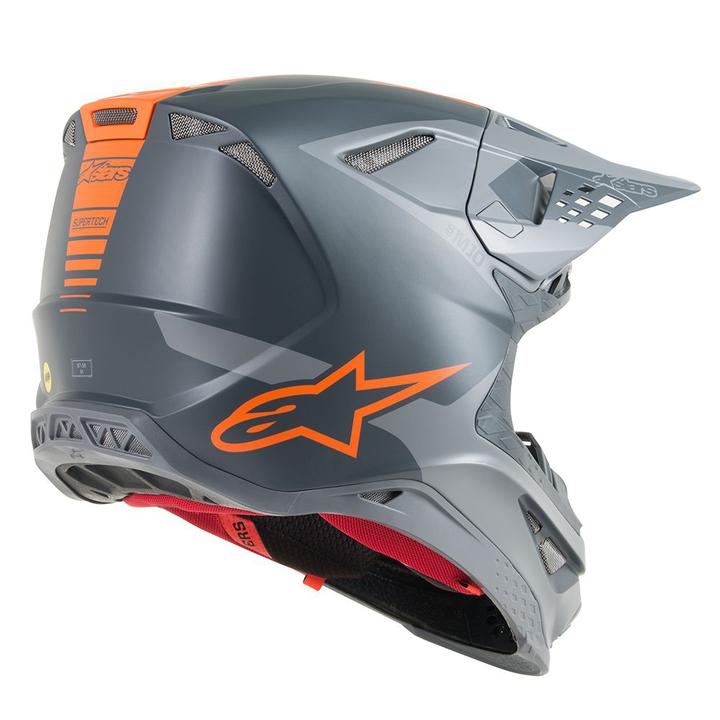 Alpinestars Supertech S-M10 Helmet Ece Black Aqua Fluro Orange