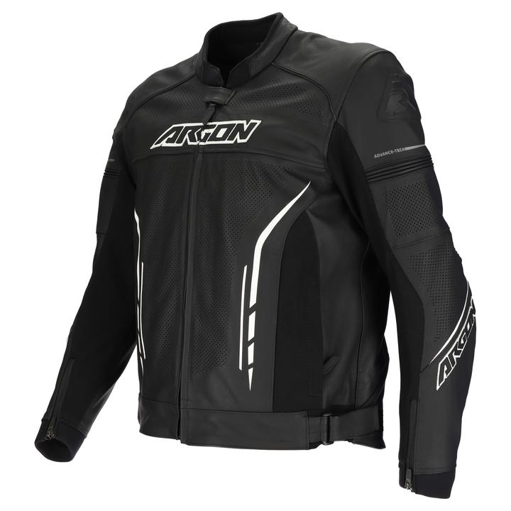 Argon Scorcher Perforated Jacket Black White