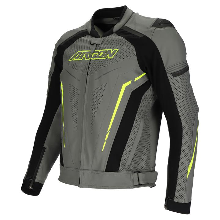 Argon Descent Perforated Jacket Grey Lime