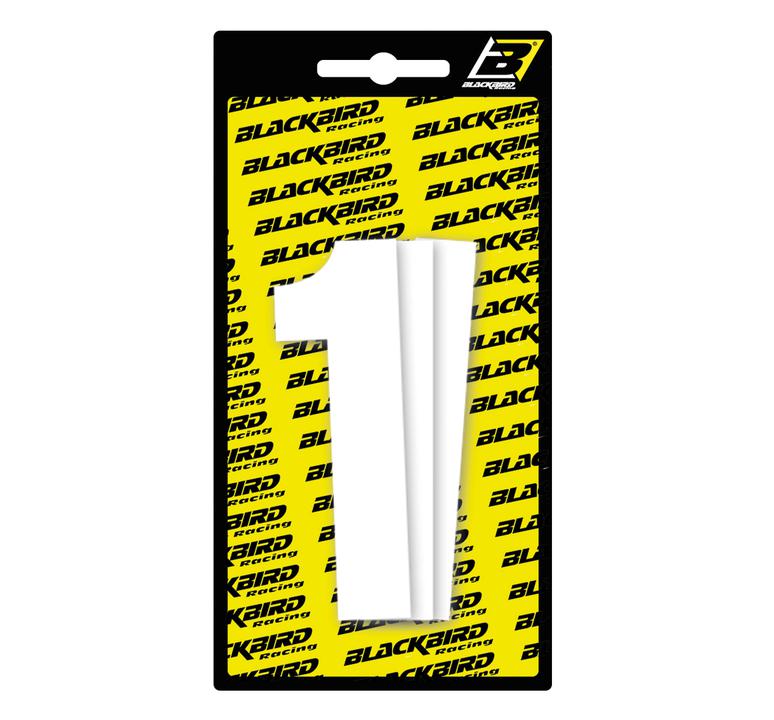 Blackbird Race Numbers 1 3 Pack White Small