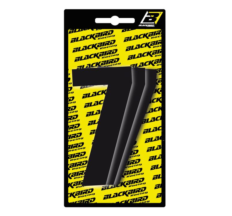 Blackbird Race Numbers 7 3 Pack Black Small