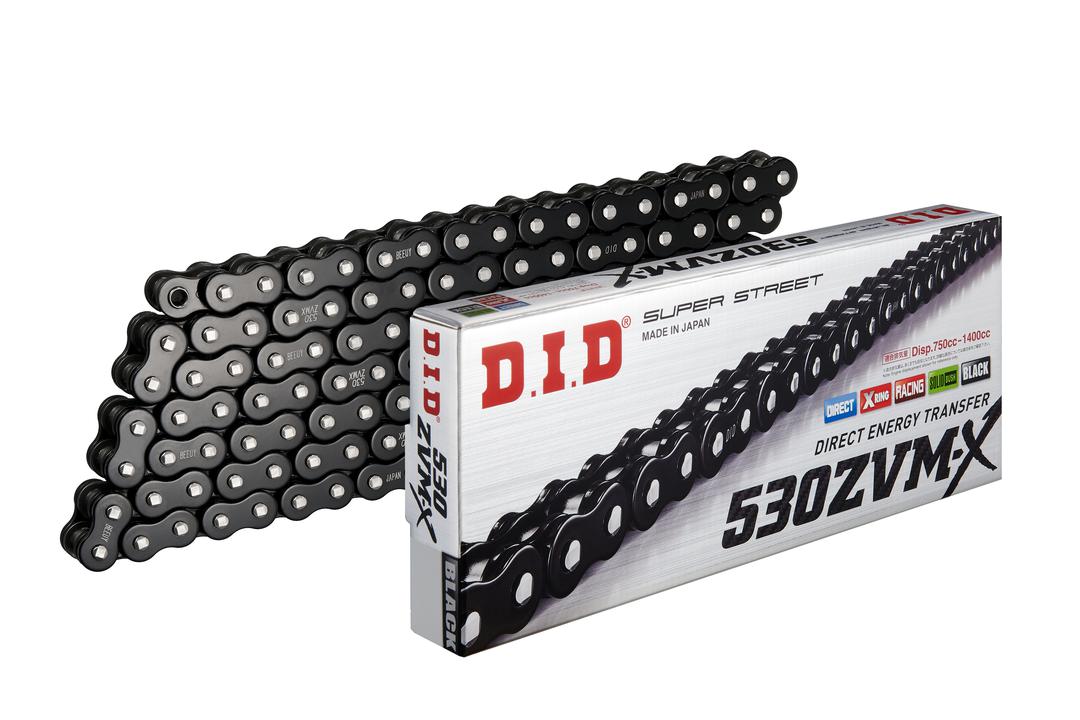 D.I.D Super Street X-Ring Drive Chain 530/50 Zvm-X Blk -122 Zb Black