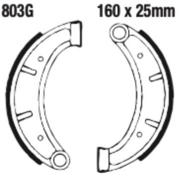 EBC 803G Grooved Brake Shoe Set