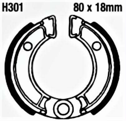 EBC H301 Brake Shoe Set (8600816) For Honda/Suzuki/Yamaha