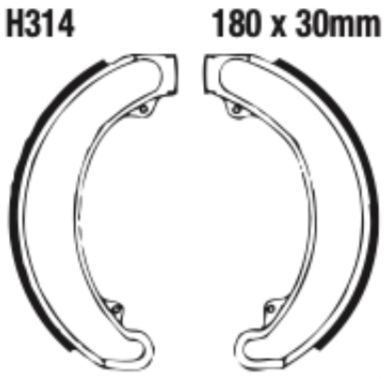 EBC H314 Brake Shoe Set