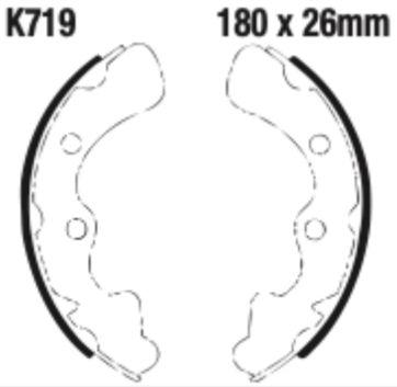 EBC K719 Brake Shoe Set (8600920) For Kawasaki/Suzuki