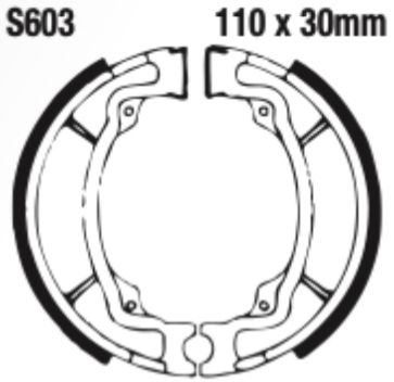 EBC S603 Brake Shoe Set (8600925) For Kawasaki/Suzuki