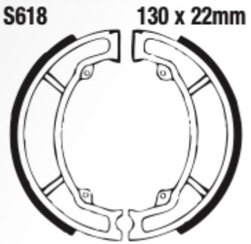 EBC S618 Brake Shoe Set