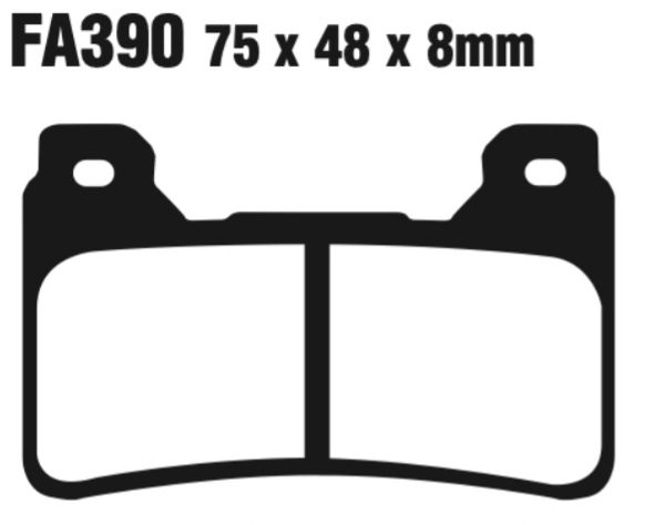 EBC Epfa390Hh Extreme Pro Double-H Sintered Disc Pad Set