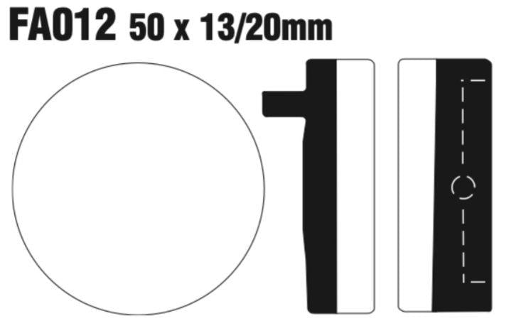 EBC Fa012 Fa Series Disc Pad Set Front (8601068) For Honda Cb 750 1969-1977