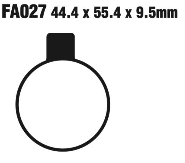 EBC Fa027 Fa Series Disc Pad Set (8601083) For Norton 750 Mkv Commando 1971-1975
