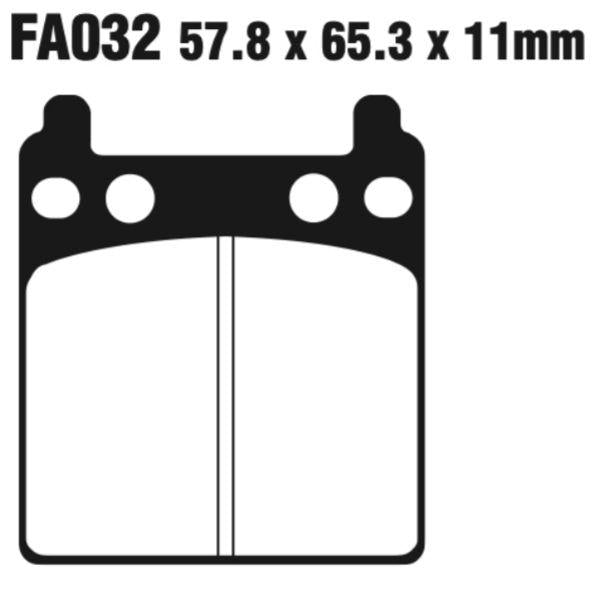 EBC Fa032 Fa Series Disc Pad Set (8601088) For Honda Cb/Gl