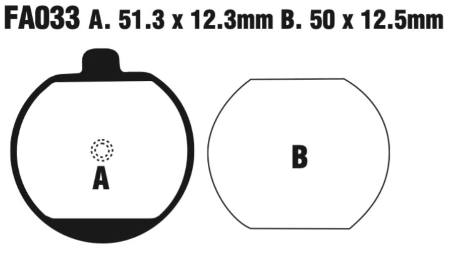 EBC Fa033 Fa Series Disc Pad Set Front (8601090) Kawasaki Kh/S/Z