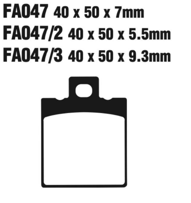 EBC Fa047Tt Carbon Tt Disc Pad Set