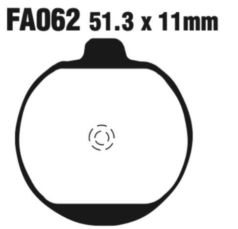 EBC Fa062 Fa Series Disc Pad Set Front (8601118) For Kawasaki Z1000/Z1300/Zg1300
