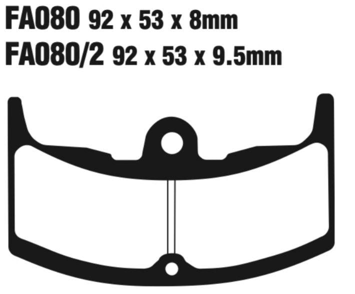 EBC Fa080/2 Fa Series Disc Pad Set