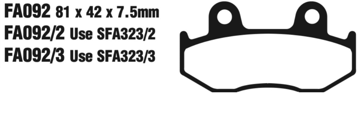 EBC Fa093 Fa Series Disc Pad Set