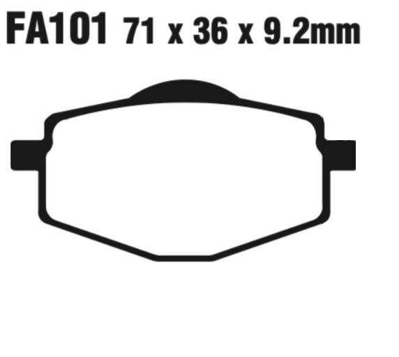 EBC Fa101Tt Carbon Tt Disc Pad Set