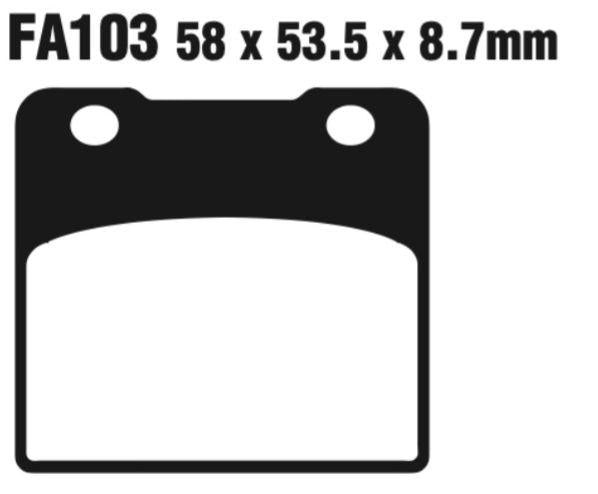 EBC Fa103Hh Double-H Sintered Disc Pad Set