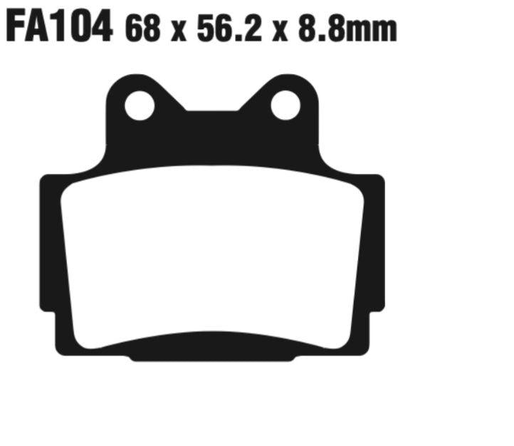 EBC Fa104 Fa Series Disc Pad Set (8601185) For Yamaha Fz/Fzr/Rd/Sdx/TZr