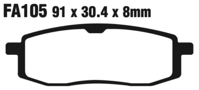 EBC Fa105R Fa Series R Disc Pad Set