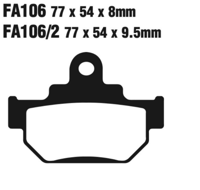 EBC Fa106Tt Carbon Tt Disc Pad Set