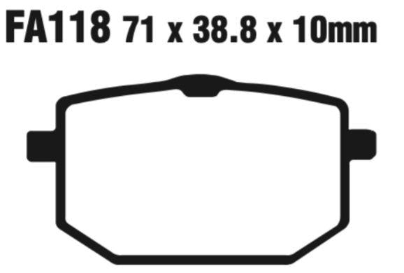 EBC Fa118 Fa Series Disc Pad Set