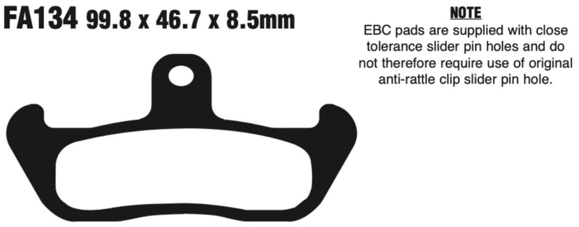 EBC Fa134R Fa Series R Disc Pad Set
