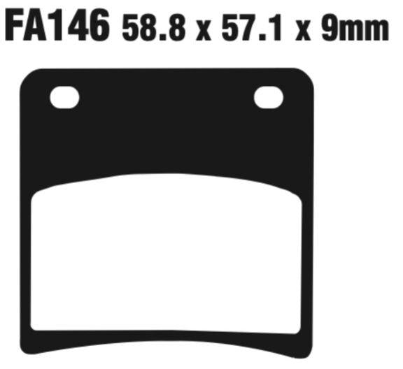 EBC Fa146 Fa Series Disc Pad Set Front (8601245) For Suzuki GSX/Gv/Vx