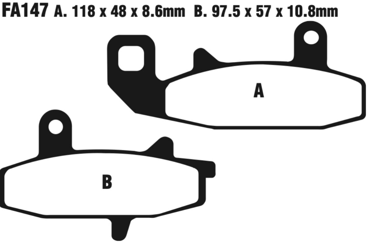 EBC Fa147 Fa Series Disc Pad Set