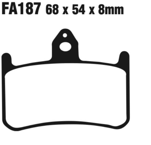 EBC Fa187 Fa Series Disc Pad Set Front (8601298) For Honda Cb/Cbr/Nr/Nsr/Nt/Rvf/Vfr/X4
