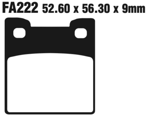 EBC Fa222 Fa Series Disc Pad Set Rear (8601350) For Suzuki Rf900 1994-1995