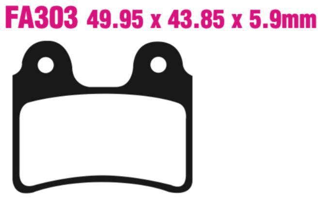 EBC Fa303Tt Carbon Tt Disc Pad Set