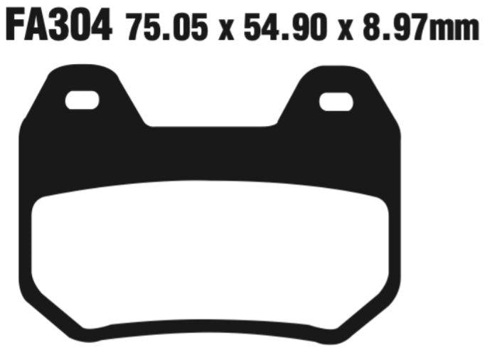 EBC Fa304Hh Double-H Sintered Disc Pad Set Rear (8601408) For Bmw K/R 1200