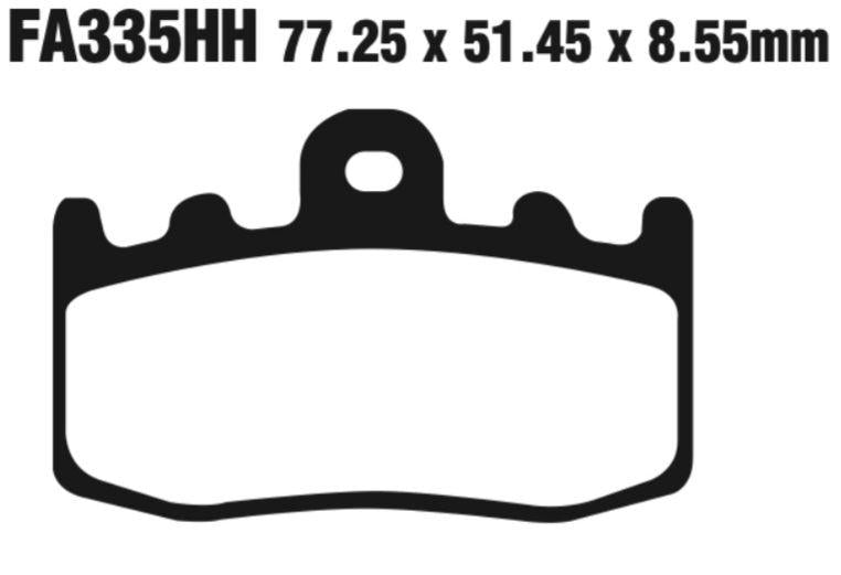 EBC Fa335Hh Double-H Sintered Disc Pad Set Front (8601425) For Bmw Hp/K/R