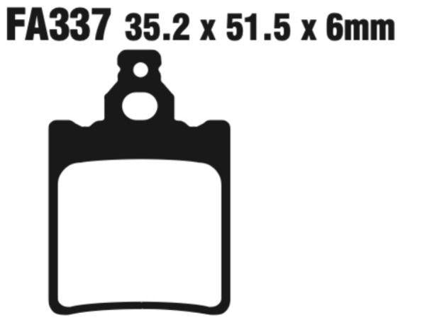 EBC Fa337R Fa Series R Disc Pad Set Rear (8601426) For Apr/Beta/Jcm/KTM